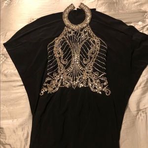 Long  Black Elegant Beautiful Dress..